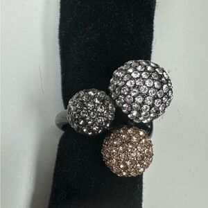Stella and Dot Elegant Trio Crystal Ring
